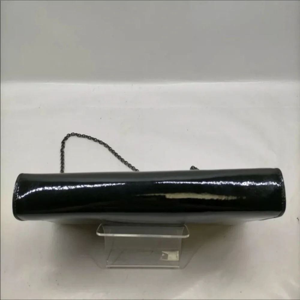 Christian Louboutin Riviera Black Patent Leather Clutch